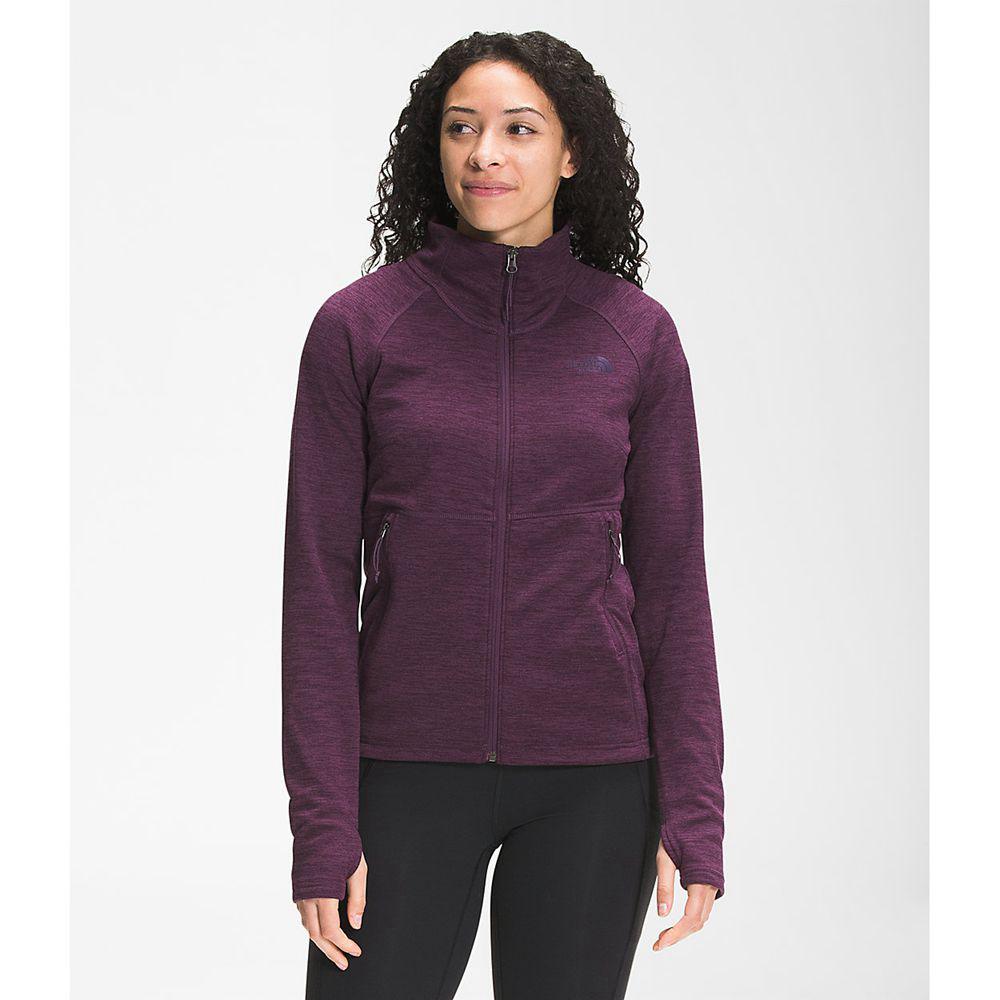 The North Face Canyonlands Full Zip Γυναικεια Μπουφάν Fleece - Μπορντο / Μαυρα (WFBT12986)